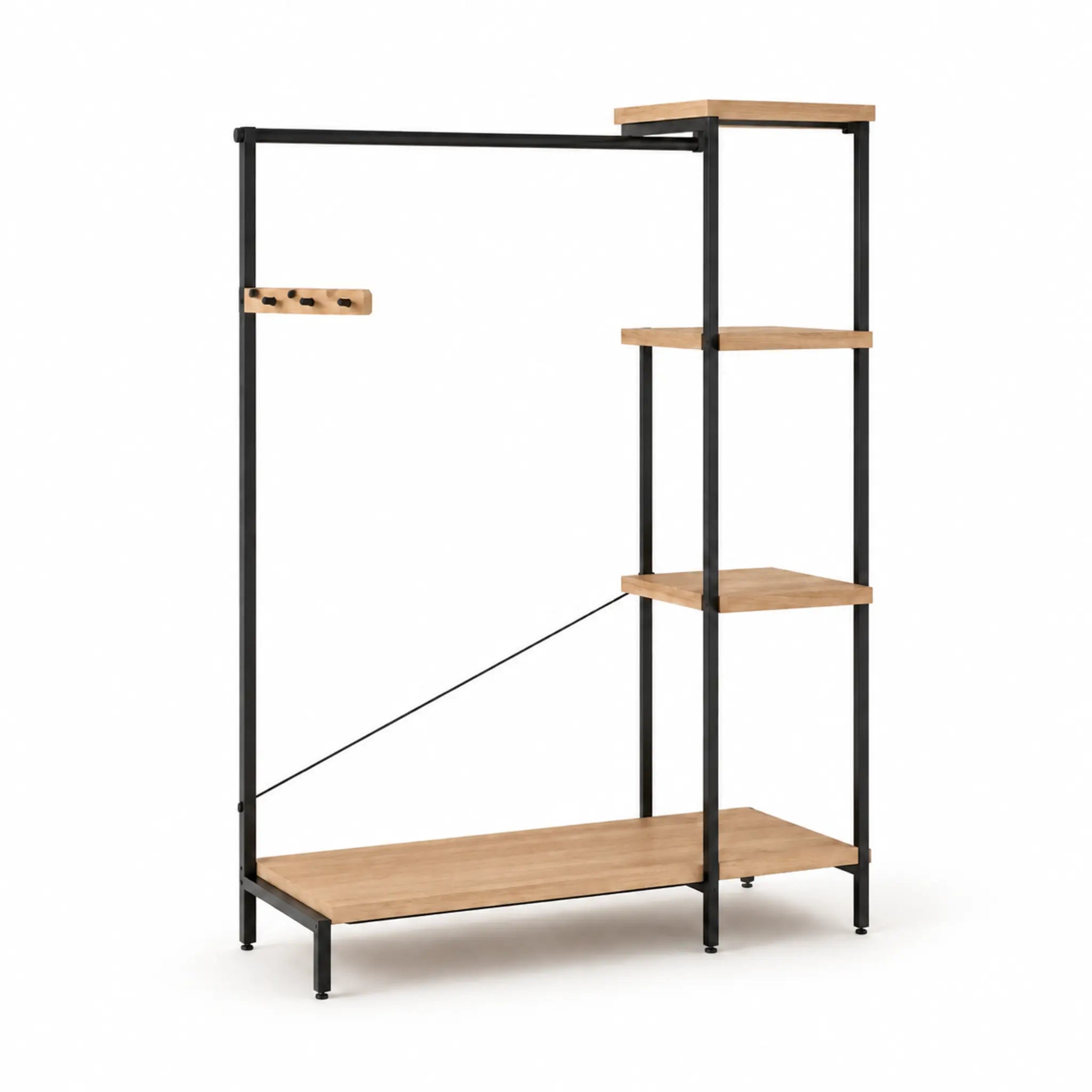 FrameShift Open Garment Rack with Shelves