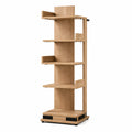 Offset Spine Narrow Multipurpose Bookshelf