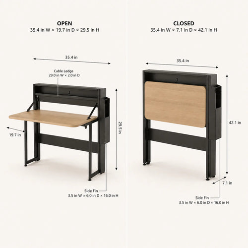 FoldArc Compact Folding Work Desk