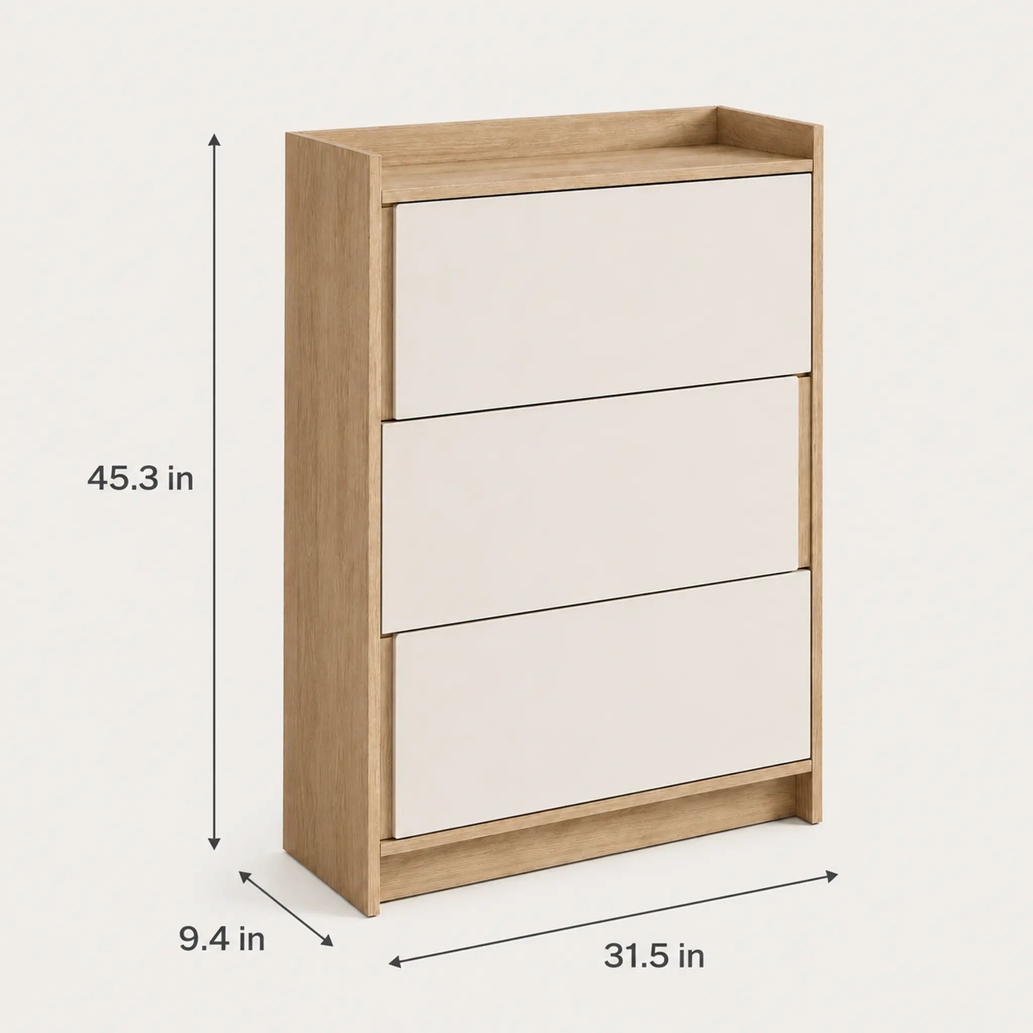 Pivotline Slim Flip-Door Shoe Cabinet