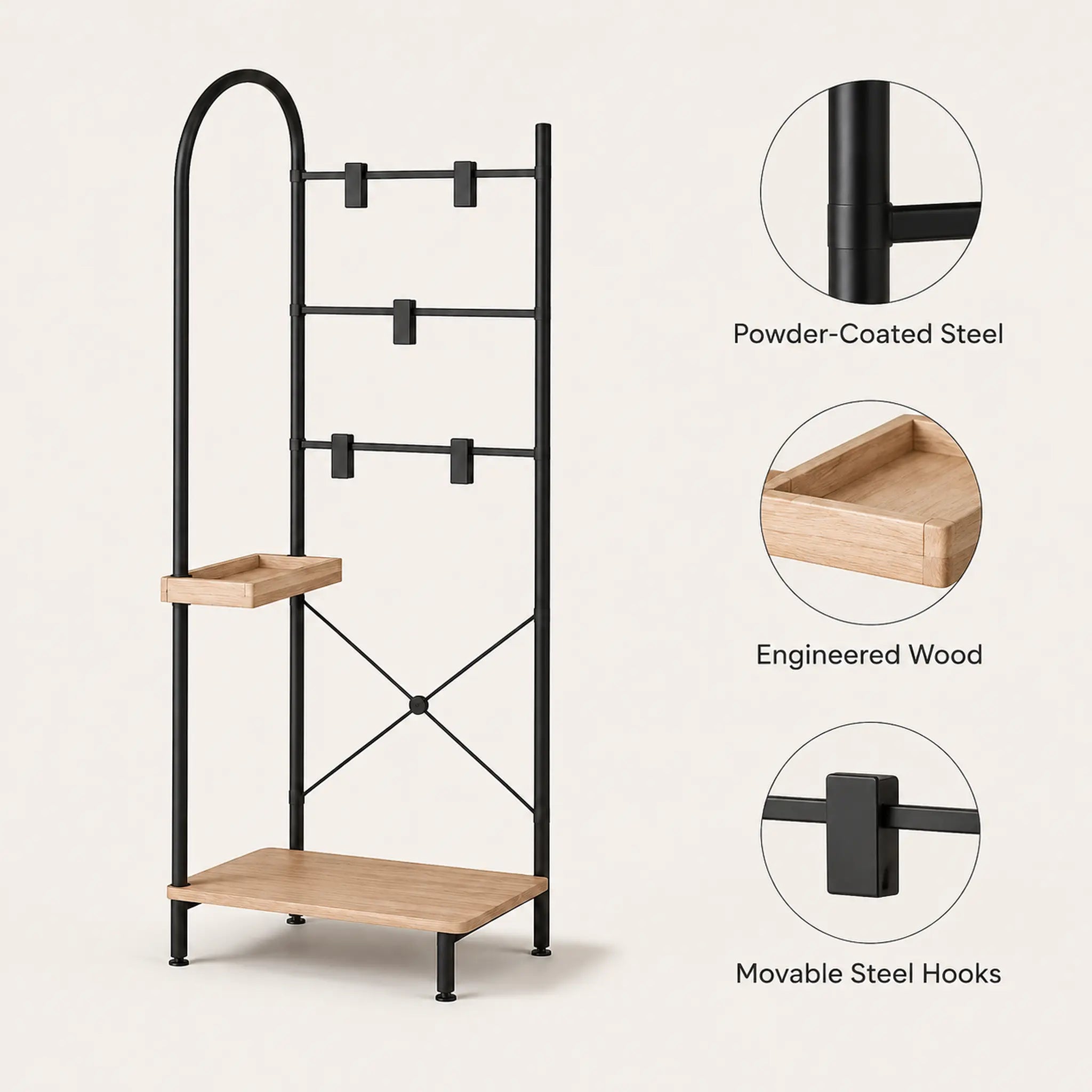 ArcRail Modular Hall Tree