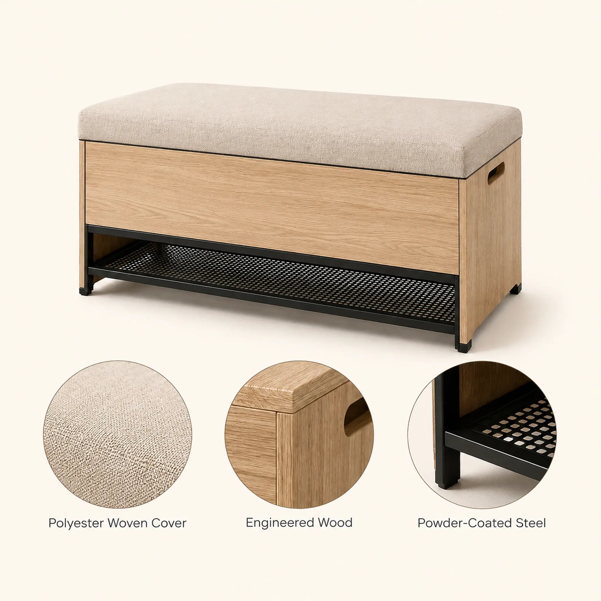 Liftwell Hidden Storage Entryway Bench