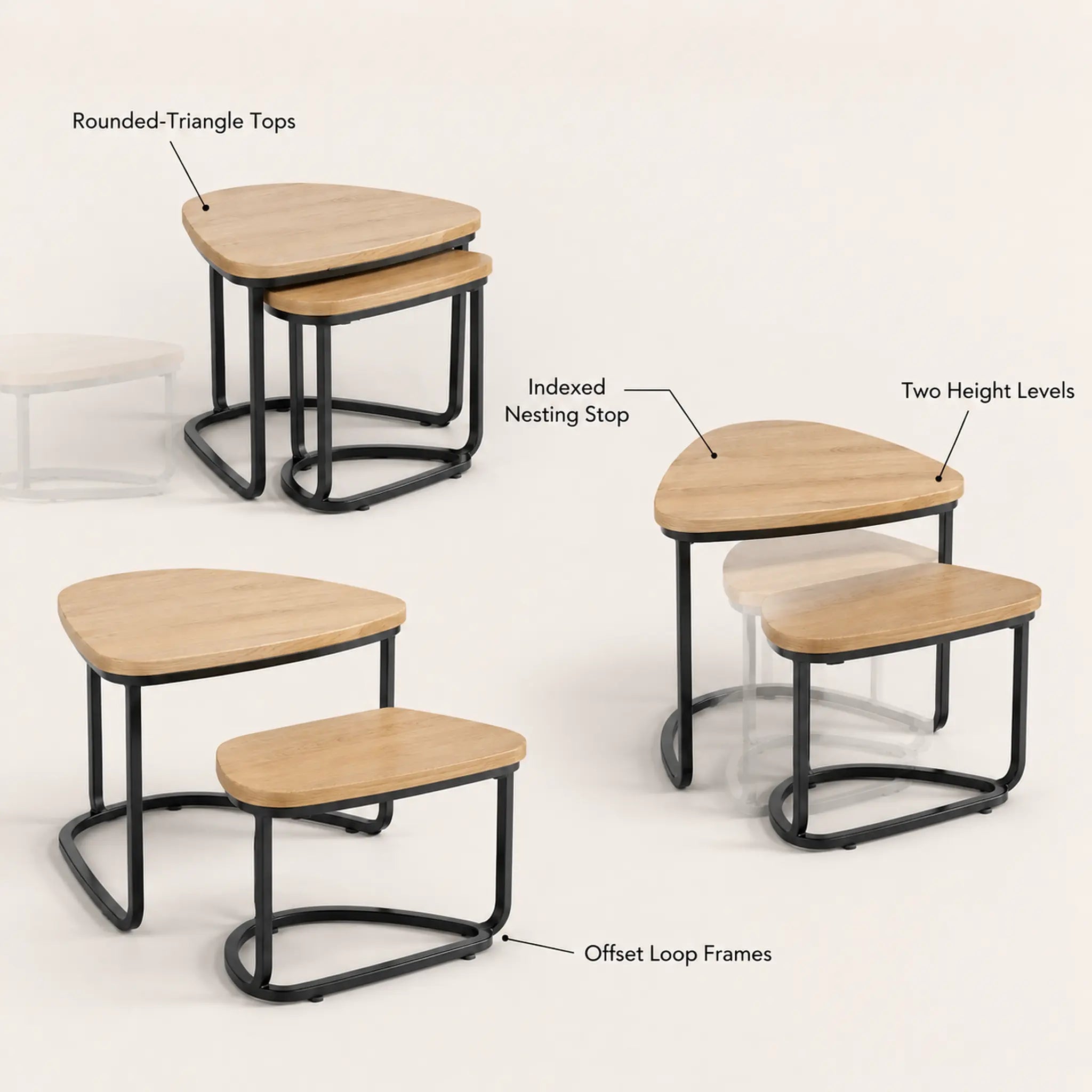 Orbit Modular Nesting Table Set
