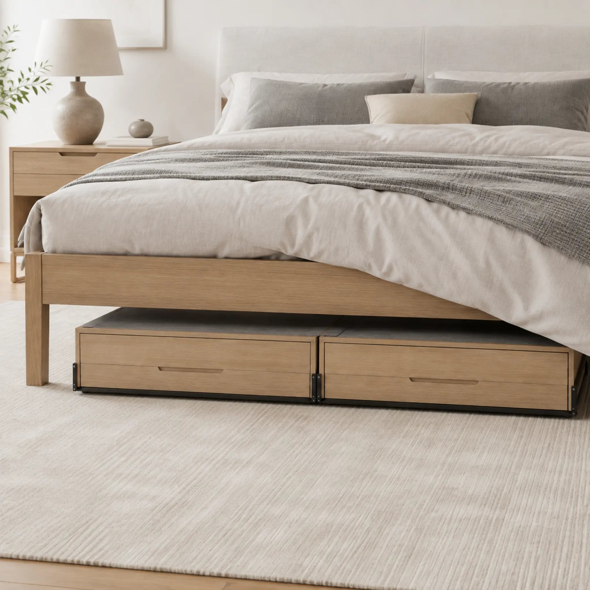 GlidePair Under-Bed Rolling Drawer Set