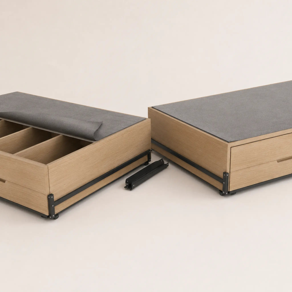 GlidePair Under-Bed Rolling Drawer Set